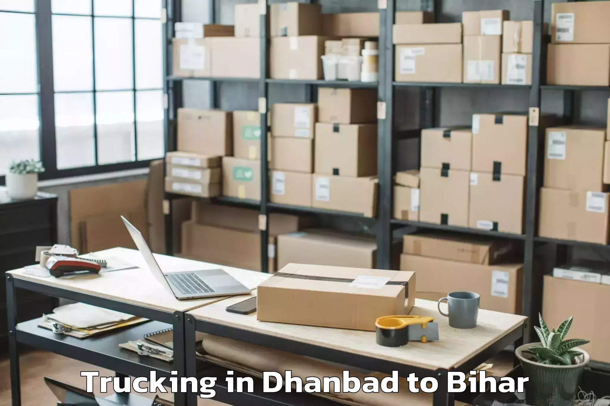 Top Dhanbad to Paroo Trucking Available